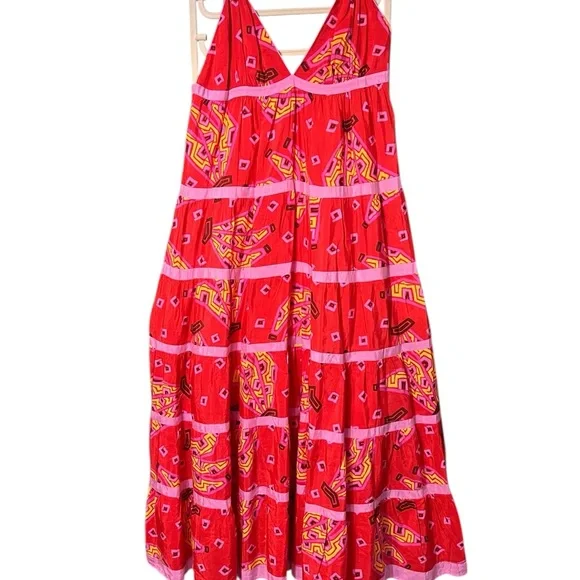 FARM Rio Tiki Bananas Maxi Tiered Dress for Anthropologie - Picture 3 of 9